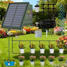 Solar-Powered Automatic Drip Irrigation System for Raised Beds & Gardens