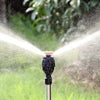 Set 360 Rotary Irrigation Tripod Lawn Garden Sprinkler Telescopic Support Sprinkler Head on Tripod Stainless